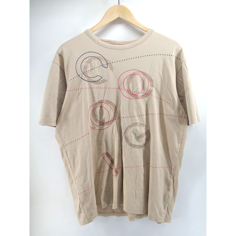 vintage coogi heritage Y2K T shirt Yellow‎ Beige authentic Mens Size Large